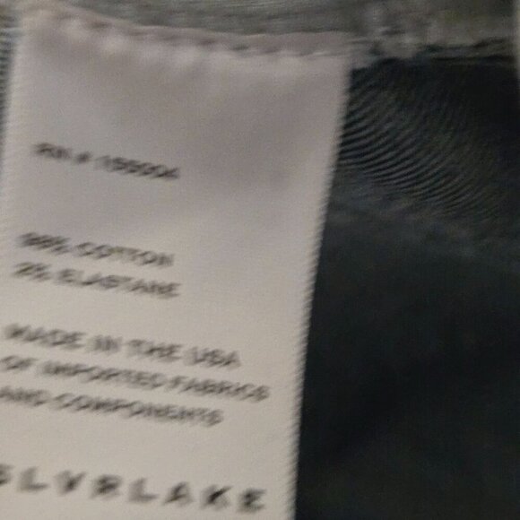 Slvrlake LouLou Cropped Mid Rise Slim Leg Jeans Blue Bird Wash Size 29 LLOJ701S - Picture 7 of 8